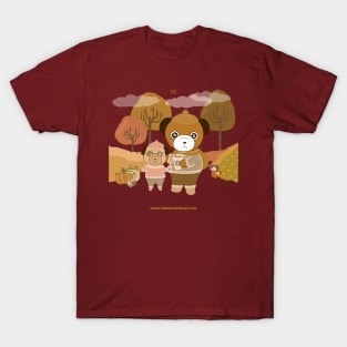 Sweater Weather Bear and Pug T-Shirt